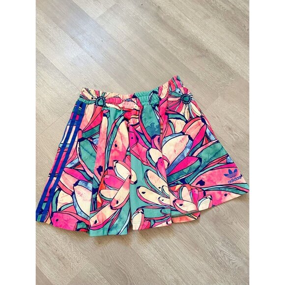 adidas Dresses & Skirts - Adidas Original Pink Colorful Floral Pleated Mini Tennis Skirt Size S